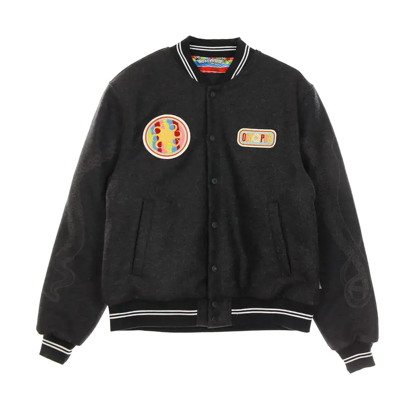 Giubbotto College Uomo Legacy Patch Dark Grey