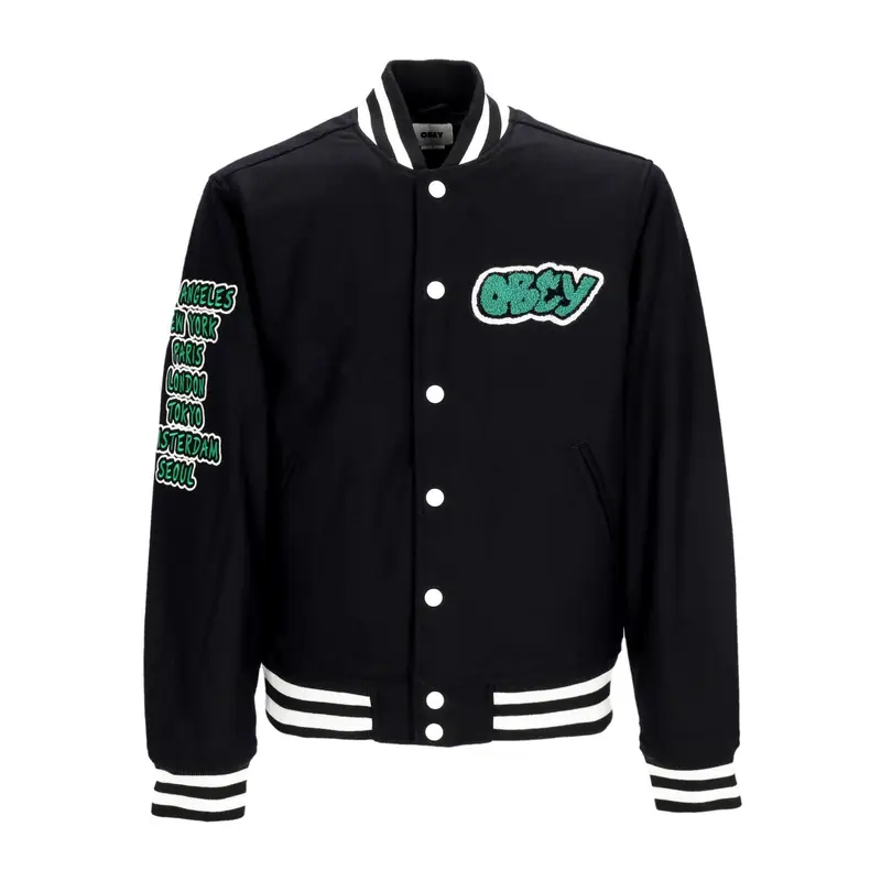 Giubbotto College Uomo Roll Call Varsity Jacket Surf Blue