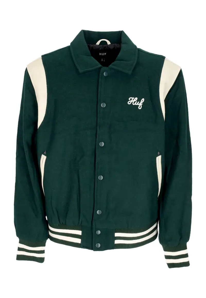 Giubbotto College Uomo Song Varsity Jacket Hunter Green