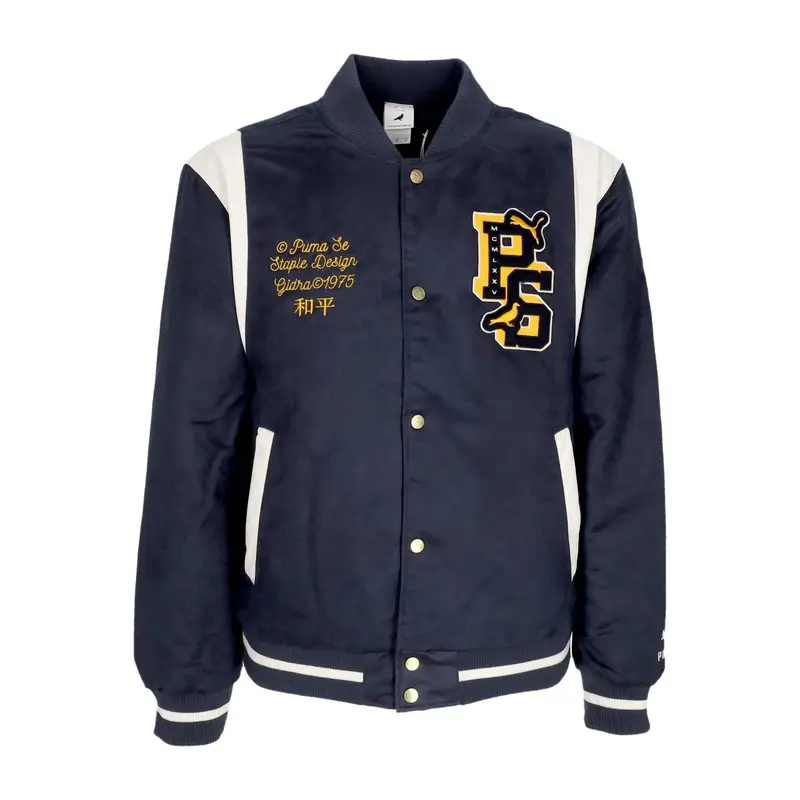 Giubbotto College Uomo Varsity Jacket X Staple New Navy
