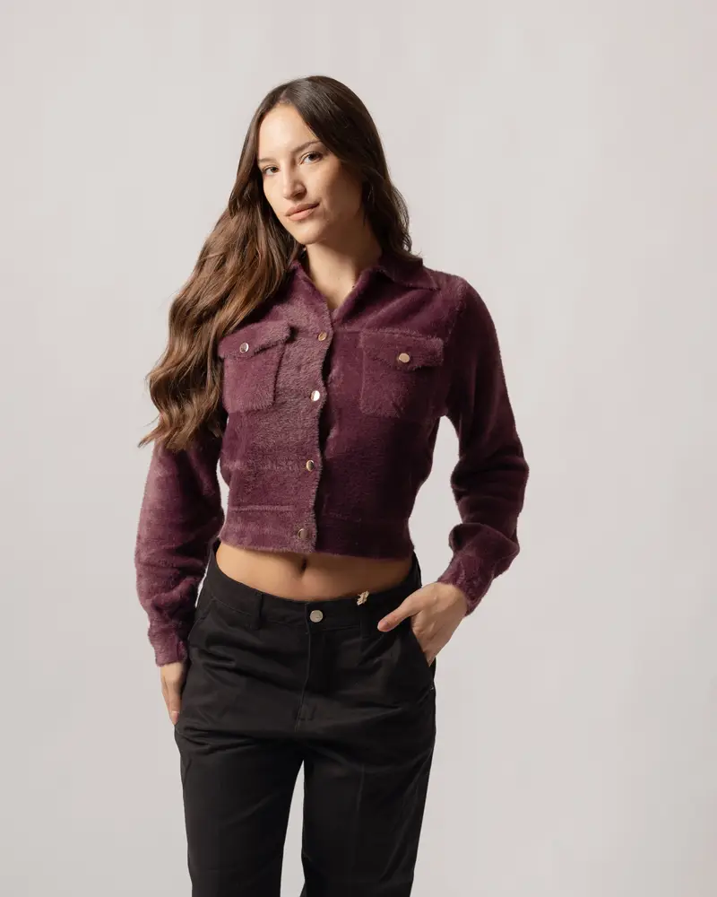 Giubbotto eco fur Prugna