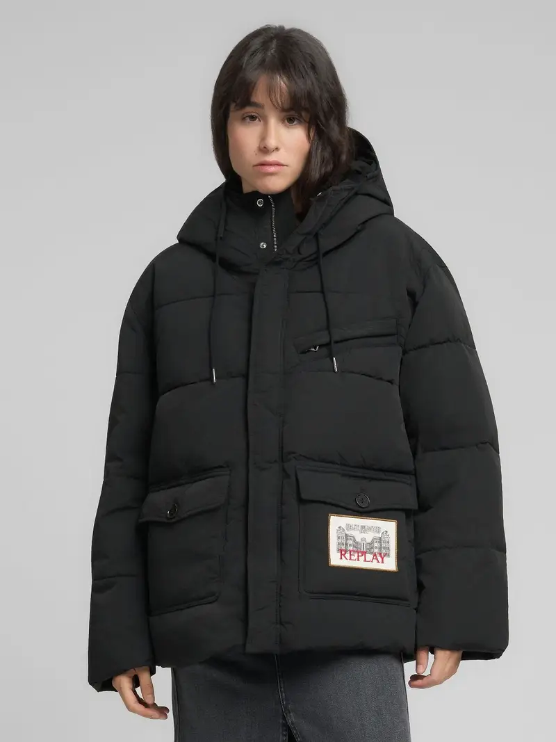 Giubbotto Imbottito Con Cappuccio