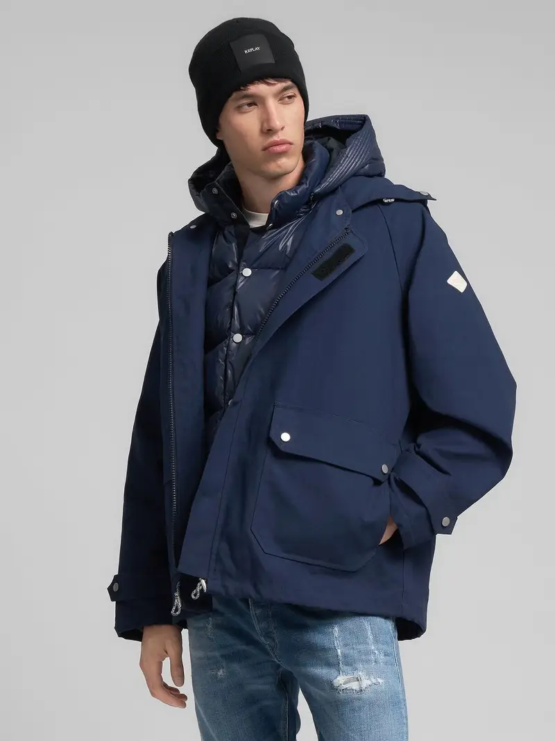 Giubbotto In Tela Di Cotone Cerata