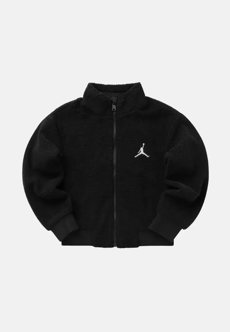 Giubbotto Jumpman High Pile nero da bambina