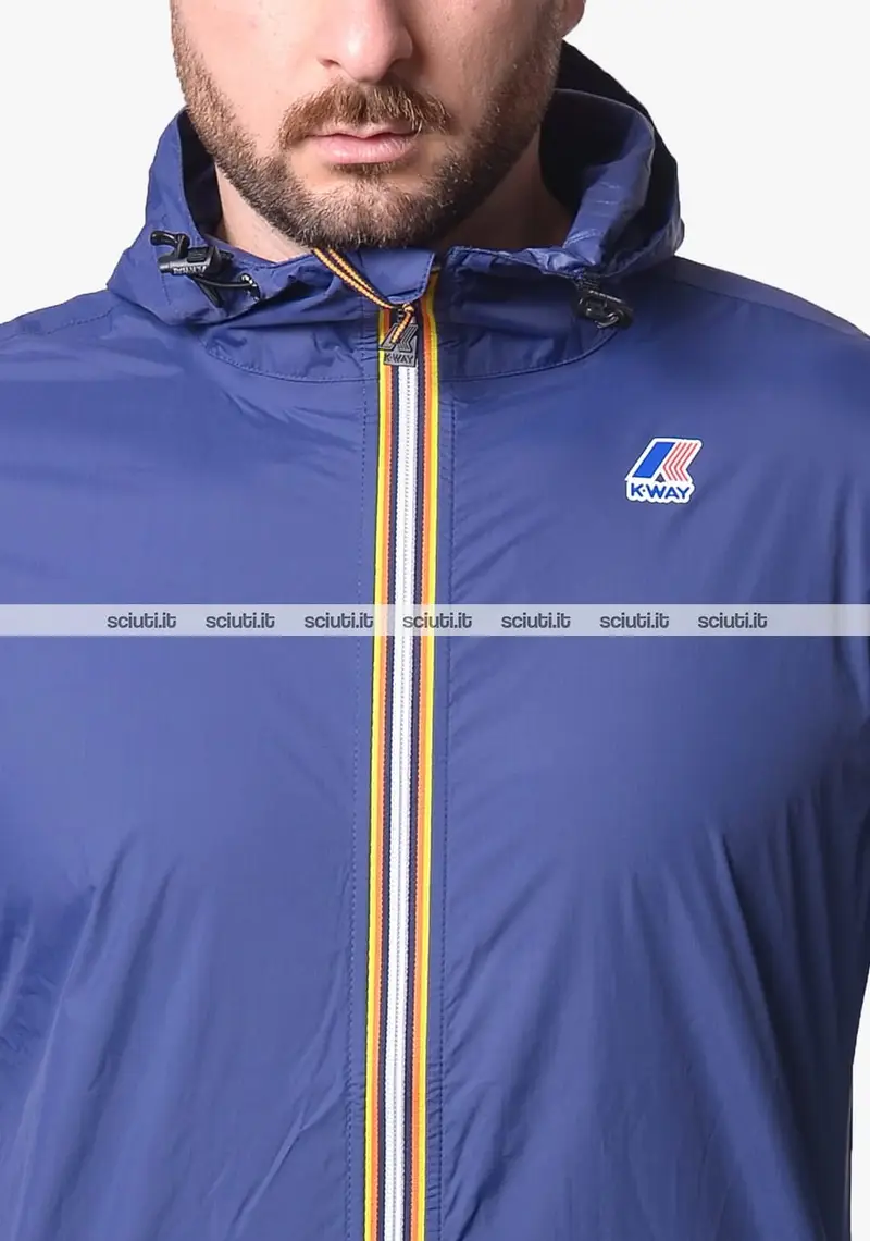 Giubbotto Kway uomo blu cobalto ultraleggero Le Vrai 4.0 Claude