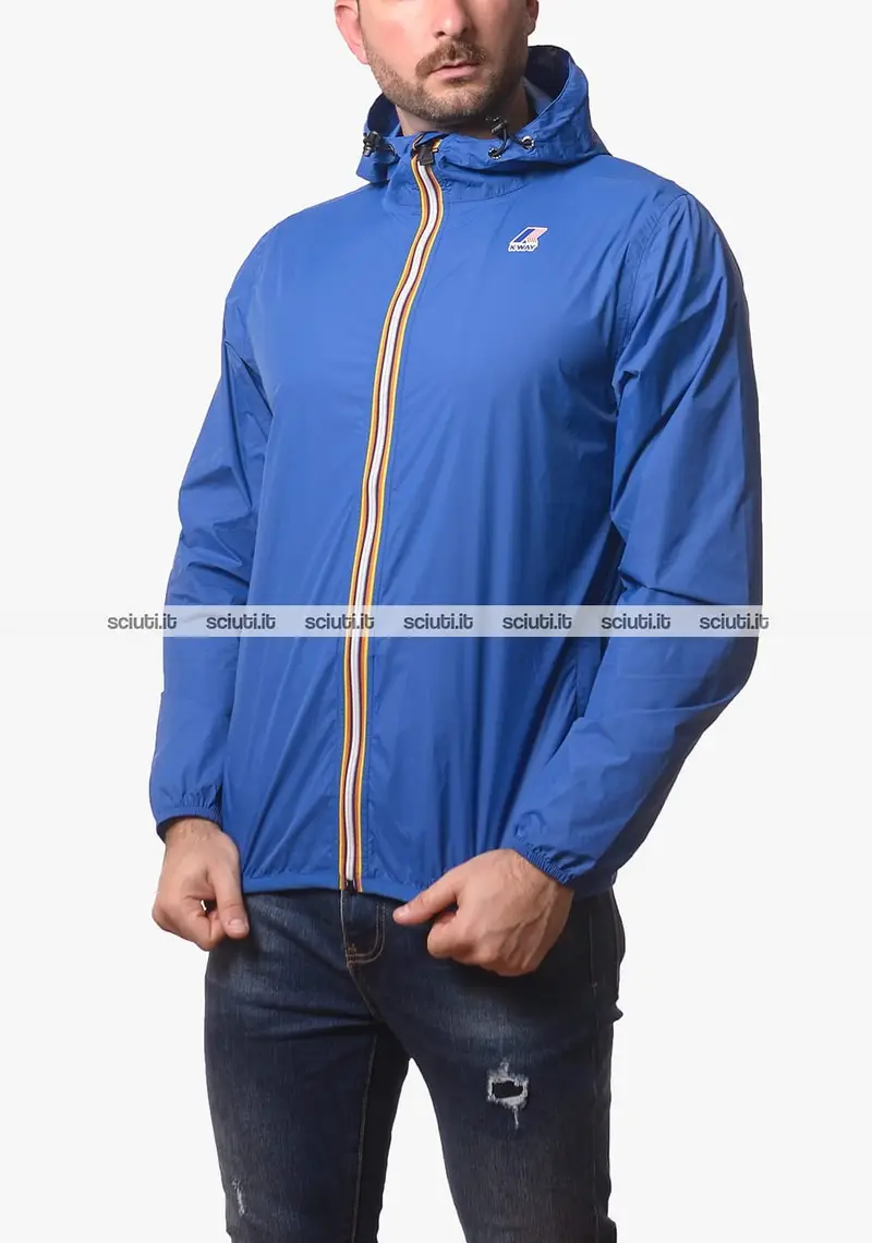 Giubbotto Kway uomo blu royal ultraleggero Le Vrai 4.0 Claude