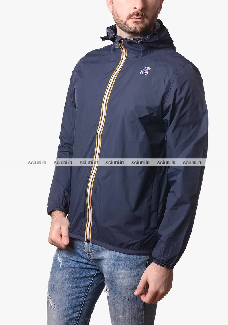 Giubbotto Kway uomo blu scuro ultraleggero Le Vrai 4.0 Claude