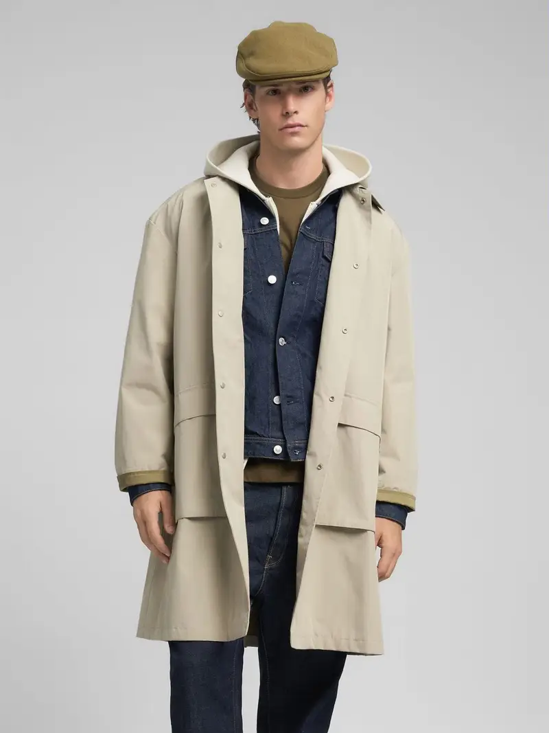 Giubbotto Lungo Con Cintura