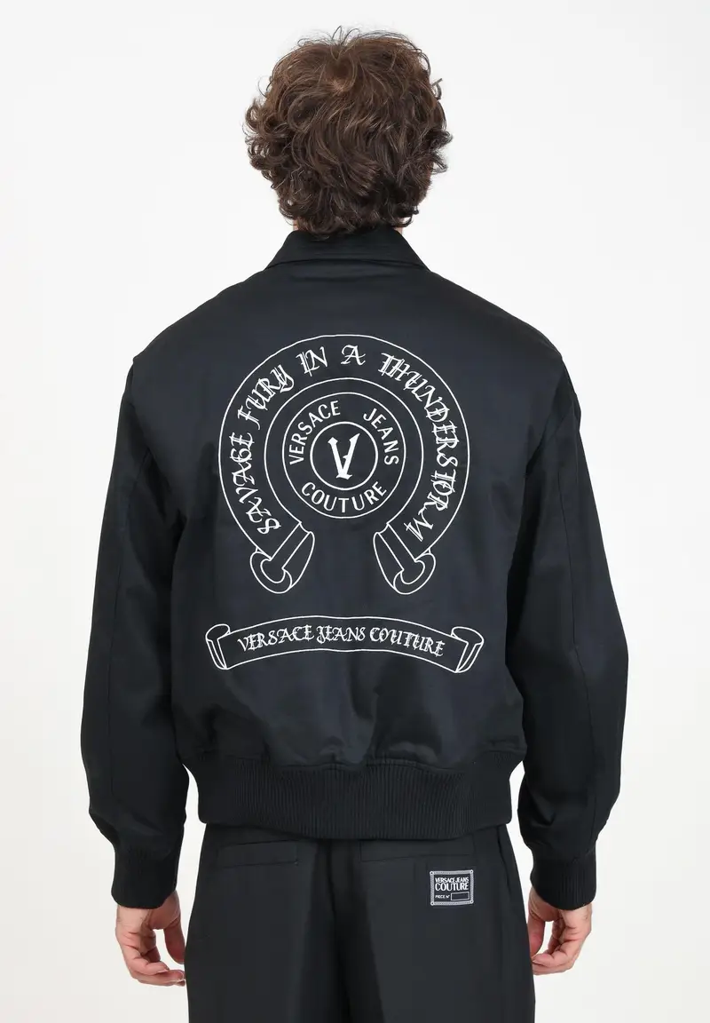 Giubbotto nero da uomo con smanicato rimovibile miniatura 2