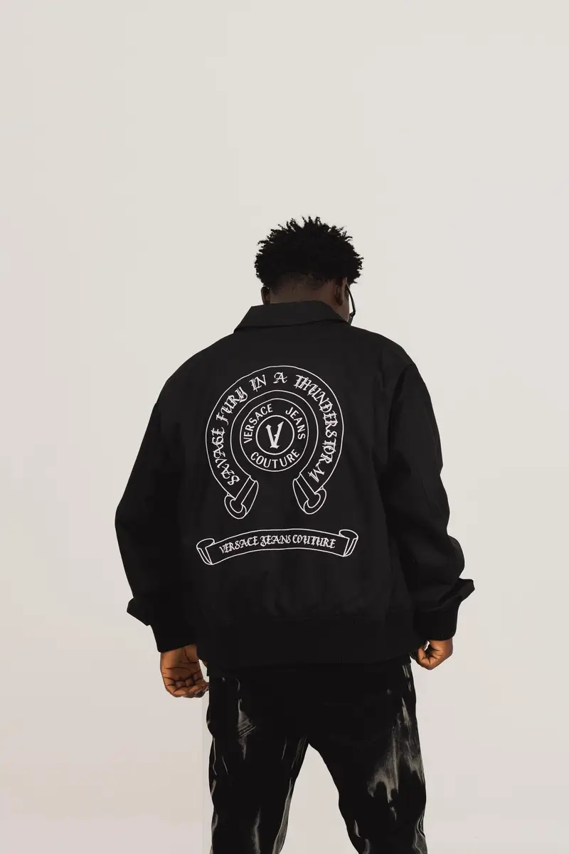 Giubbotto nero da uomo con smanicato rimovibile miniatura 3