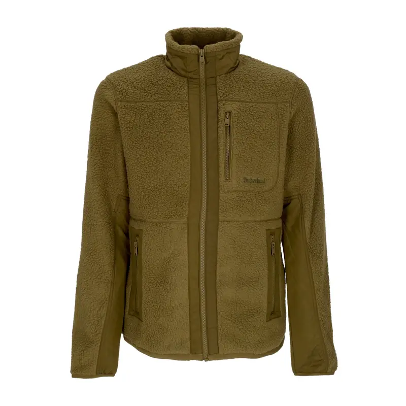 Giubbotto Pile Uomo Mm Sherpa Fleece Jacket Dark Olive