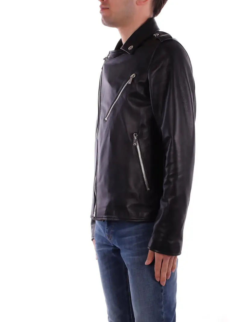 Giubbotto Uomo JOHN RICHMOND Black Real leather jacket alaria miniatura 2