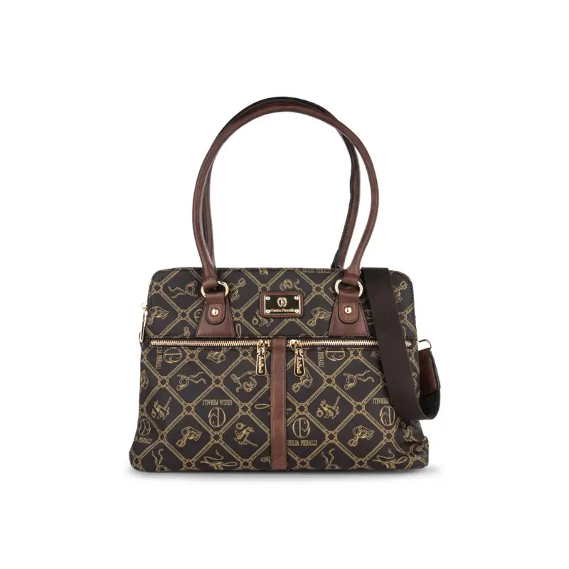 GIULIA PIERALLI Borsa a mano Donna Marrone 3628694