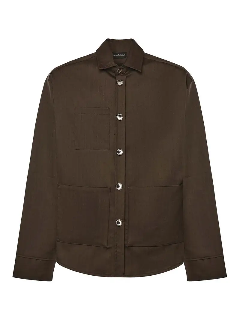 Camicia in lana Tobhias Marrone