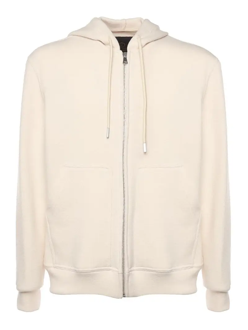 Felpa con cerniera Guetta Bianco
