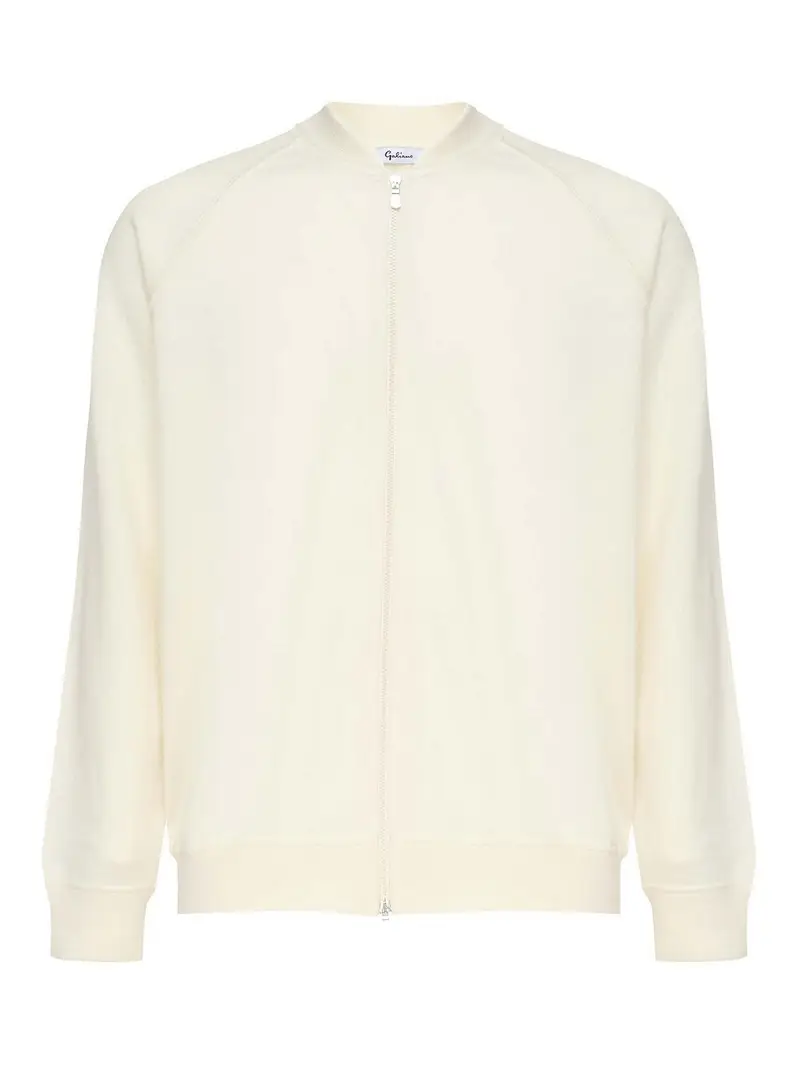 Giacca di lana vergine Bianco