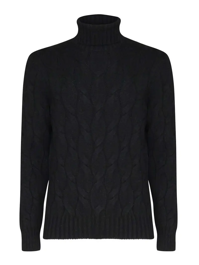 Maglione di dolcevita tricot Nero