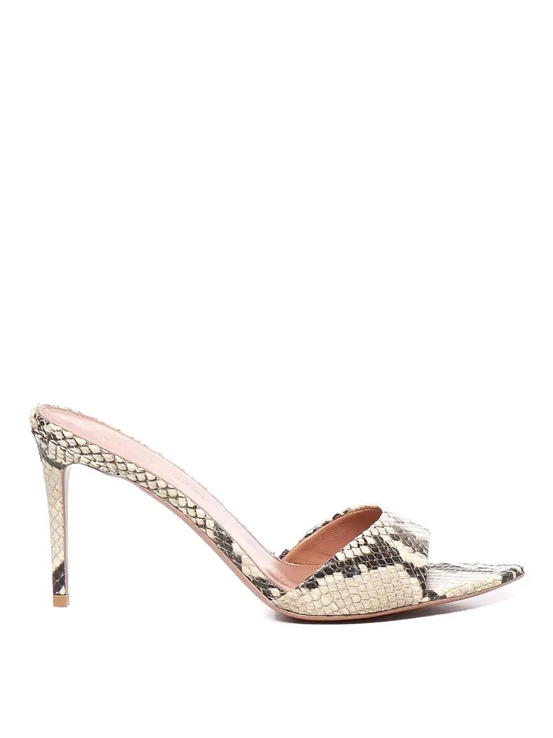 Sandali di stampa Alixia Python Tortora