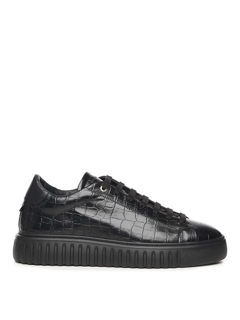 Sneakers in pelle Mars Crock Nero