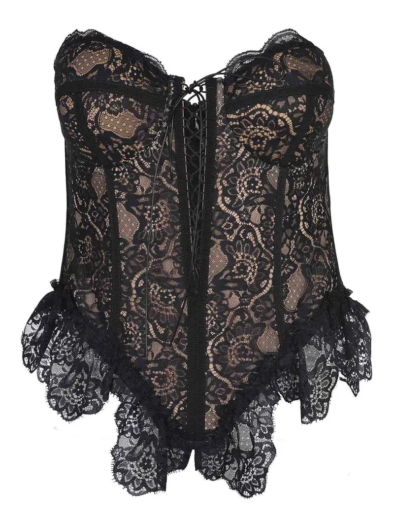 Bustino In Poliammide Nero