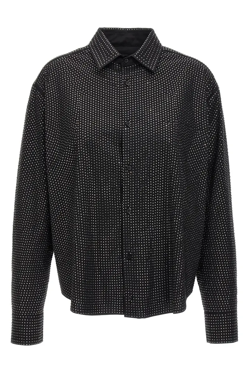 Camicia Strass Nero