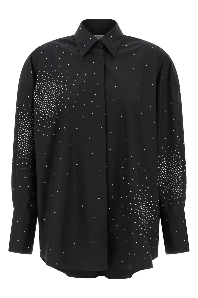 Camicia Strass Nero