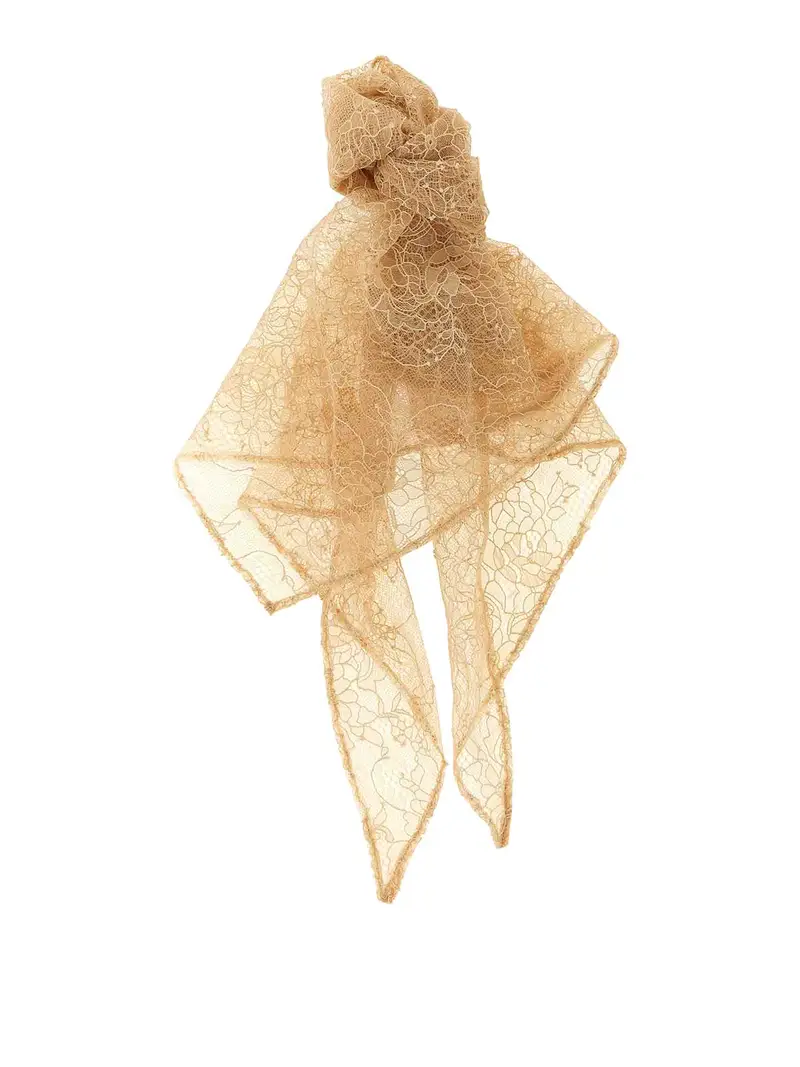 Lace Bandana Color Carne E Neutri