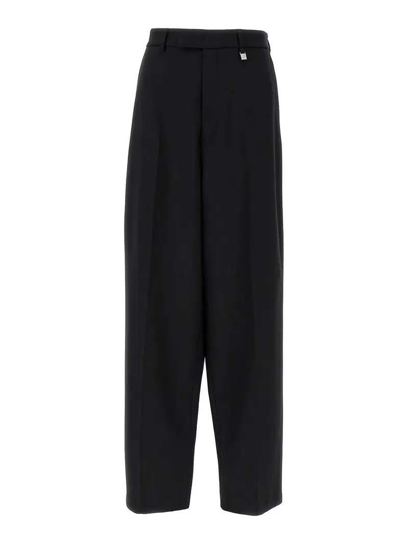 Pantaloni di lana Nero