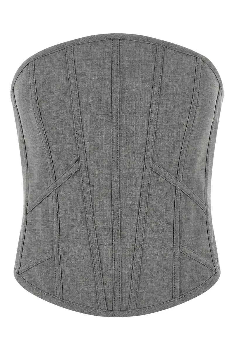 GIUSEPPE DI MORABITO Top Grigio 4200927