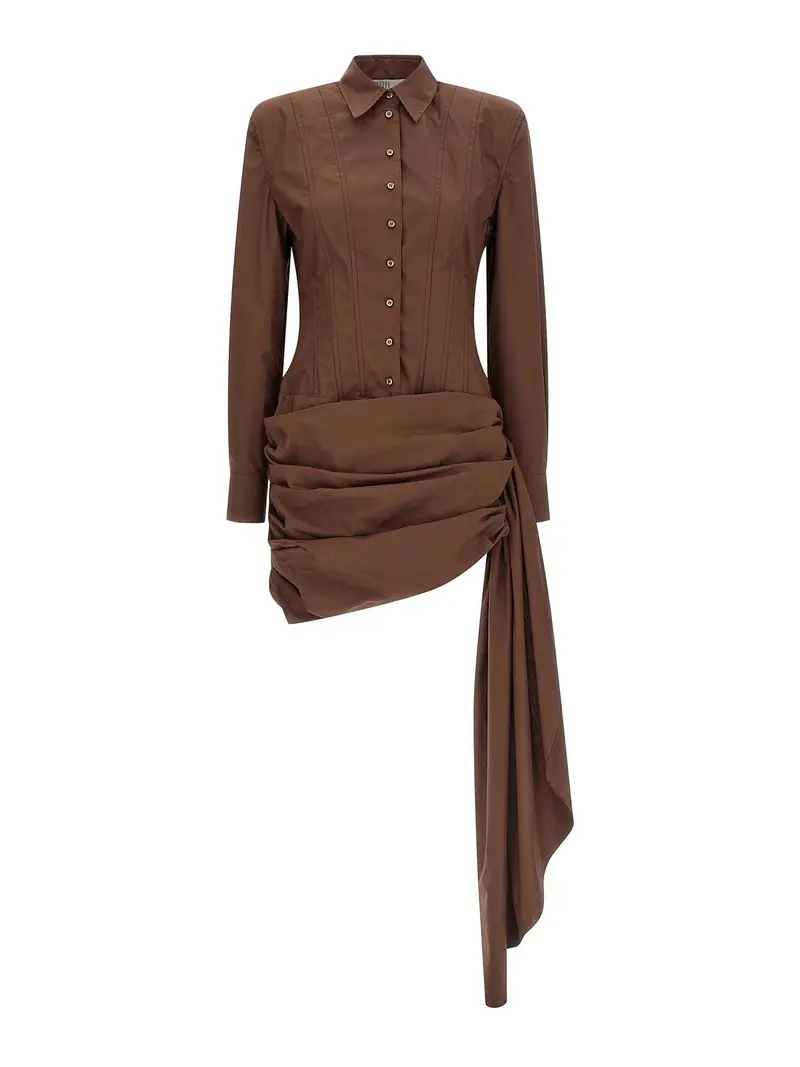 Vestito chemisier Marrone