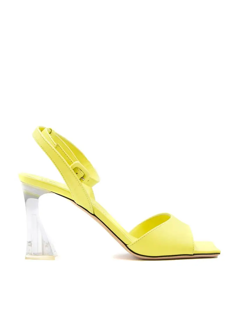 Sandali in pelle Giallo