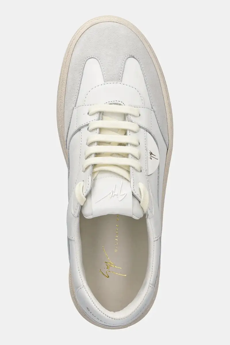 sneakers in pelle GZ/94 uomo colore blu RU50013.002 Bianco miniatura 4