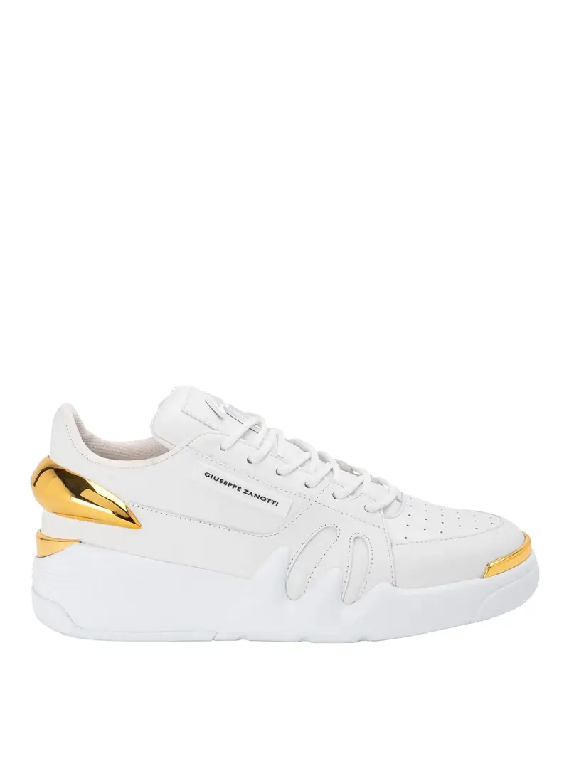 Sneakers Maxi Logo Laterale Bianco