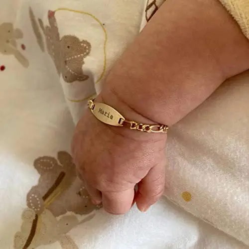 Giuzi Bracciale per Neonati o Ragazzi con Targhetta Personalizzabile in Argento 925 miniatura 2