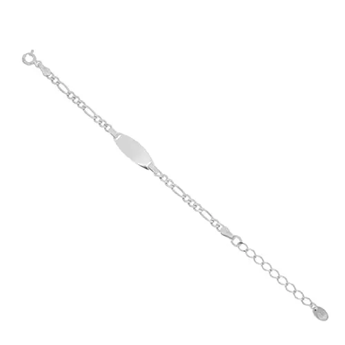 Giuzi Bracciale per Neonati o Ragazzi con Targhetta Personalizzabile in Argento 925 miniatura 3