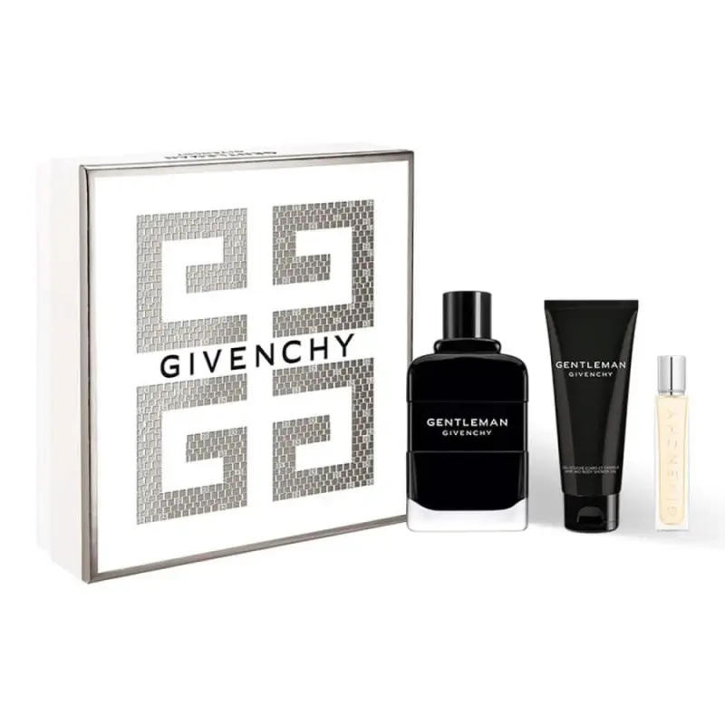 Cofanetto Givenchy Gentleman Eau De Parfum da uomo 100 ml + Gentleman Gel doccia 75 ml + Gentleman Eau De Parfum da uomo 12,5 ml