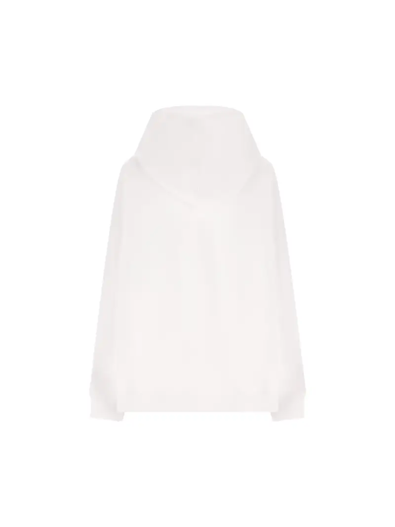 Felpa In Cotone BIANCO miniatura 2