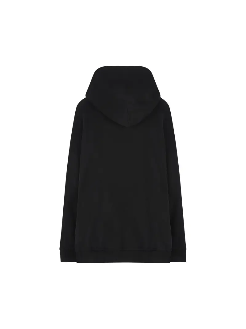 Felpa In Cotone NERO miniatura 2