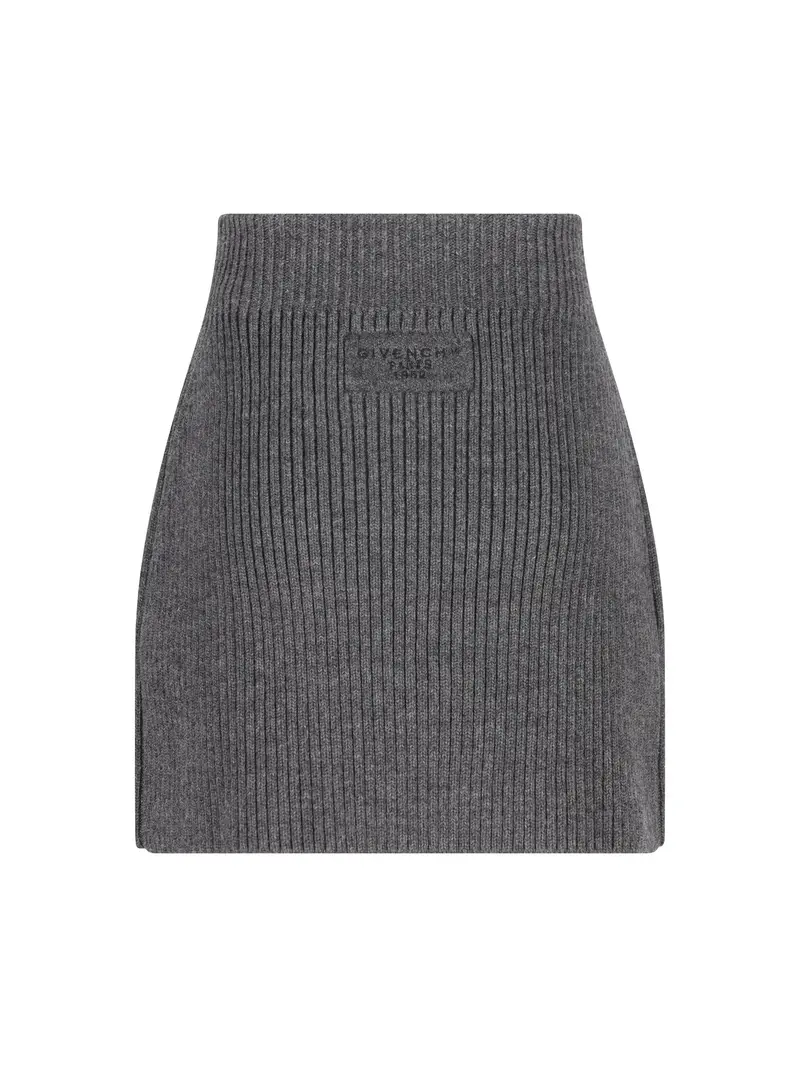 Gonna In Lana GRIGIO miniatura 2