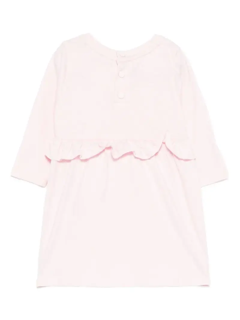 Abito in Cotone con Ruches Rosa miniatura 3