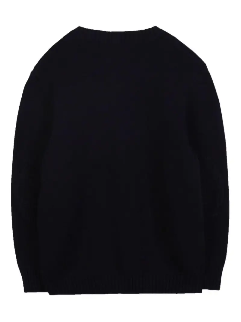 Maglione con Ricamo e Orlo a Coste Marine miniatura 2