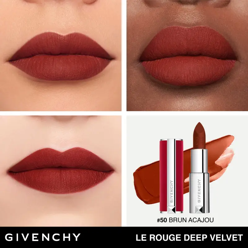 Labbra Le Rouge Deep Velvet 50 Brun Acajou - Rossetti miniatura 3