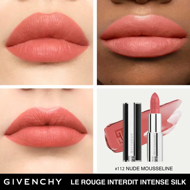 Labbra Le Rouge Interdit Intense Silk 112 NUDE MOUSSELINE - Rossetti miniatura 3