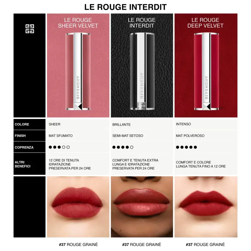 Labbra Le Rouge Interdit Intense Silk 307 GRENAT INITIÉ - Rossetti 307 GRENAT INITIÉ miniatura 5