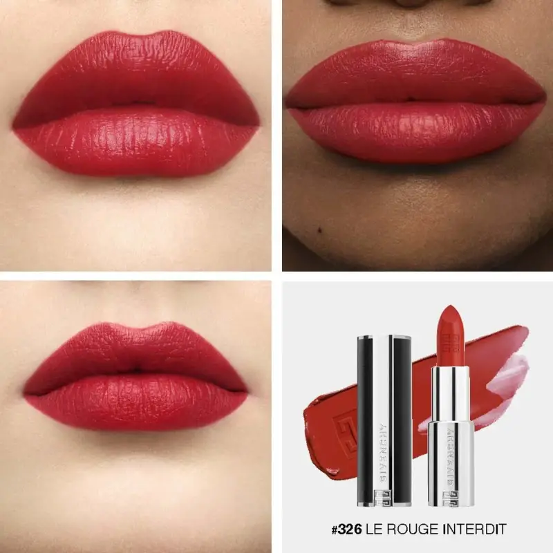 Labbra Le Rouge Interdit Intense Silk 326 ROUGE AUDACIEUX - Rossetti miniatura 4