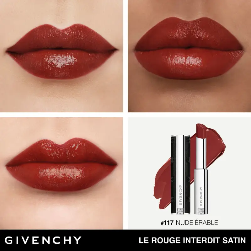 Labbra Le Rouge Interdit Satin 117 Nude Érable - Rossetti miniatura 2