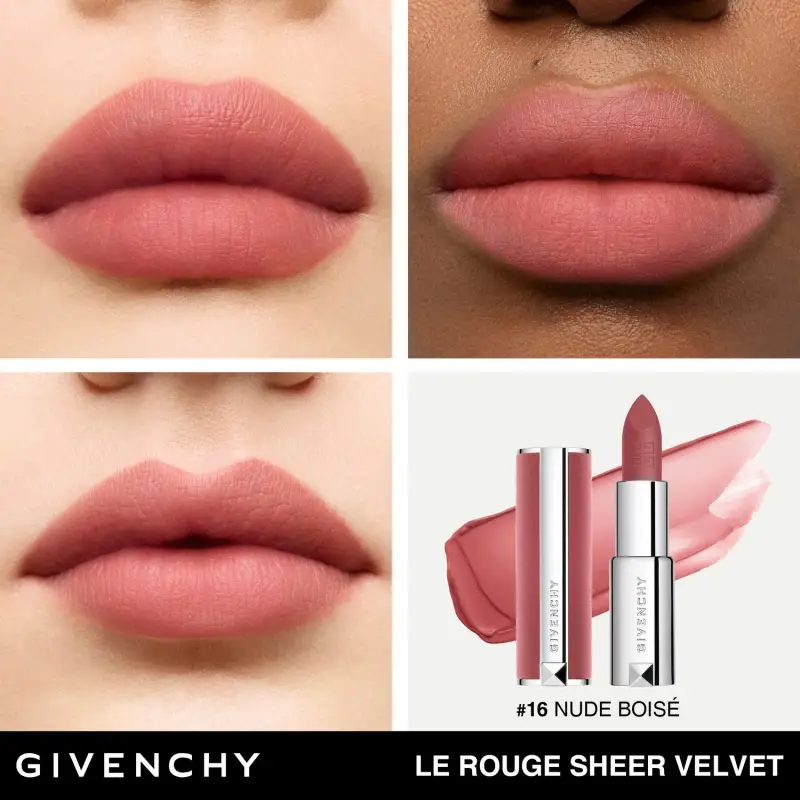 Labbra Le Rouge Sheer Velvet 16 Nude Boisé - Rossetti 16 Nude Boisé miniatura 4