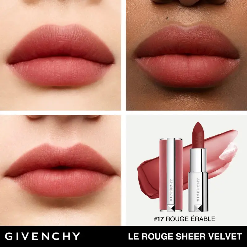 Labbra Le Rouge Sheer Velvet 17 Rouge Érable - Rossetti miniatura 4