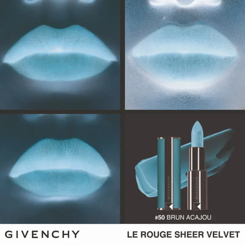 Labbra Le Rouge Sheer Velvet 50 Brun Acajou - Rossetti miniatura 3