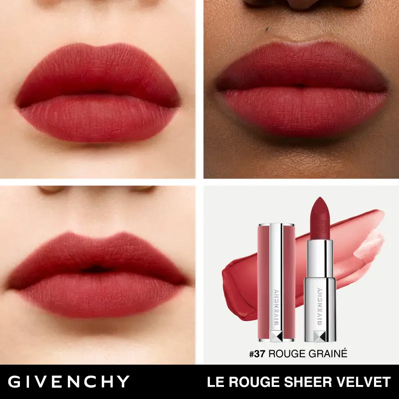 Labbra Le Rouge Sheer Velvet - Refill 37 Rouge Grainé - Rossetti 37 Rouge Grainé miniatura 4